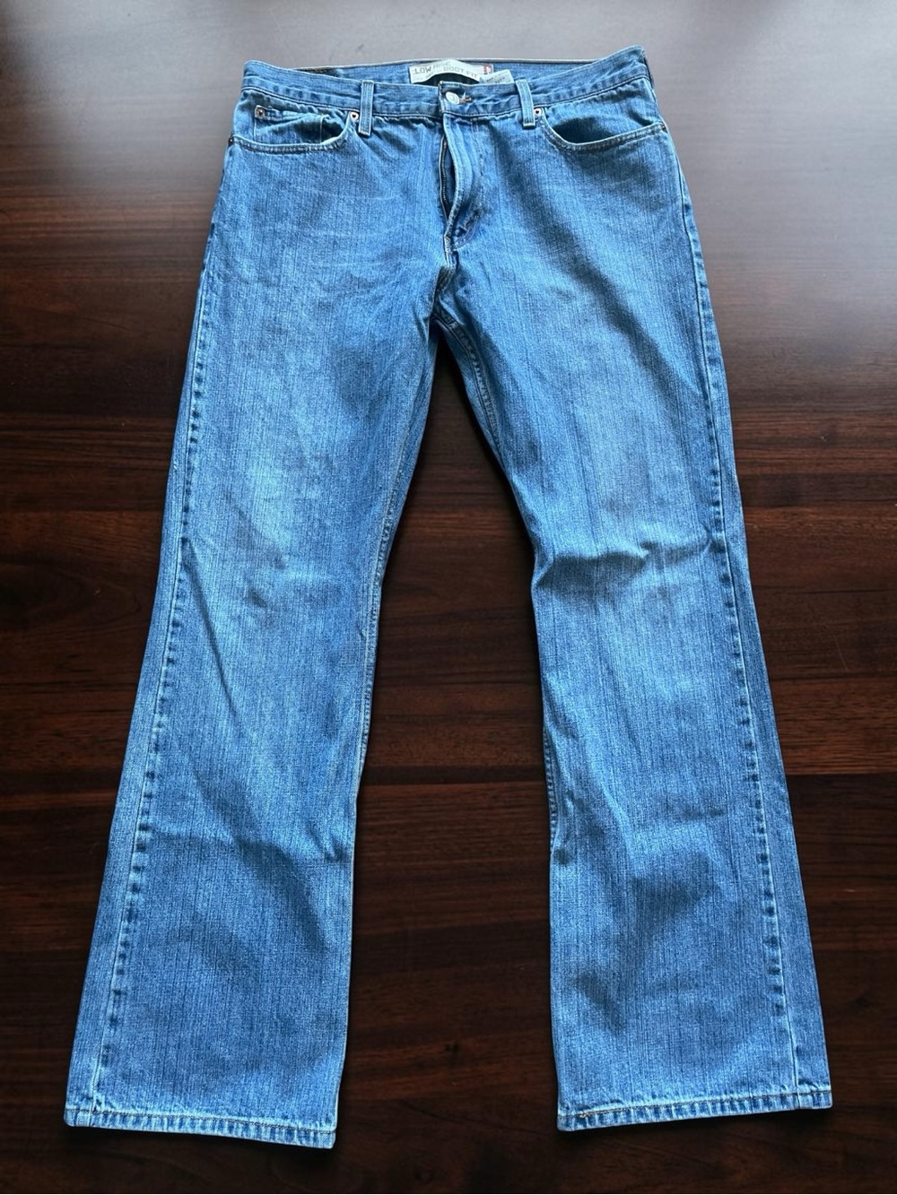 Levi's 527 Men's Medium Blue Low Rise Bootcut Jeans 36x34